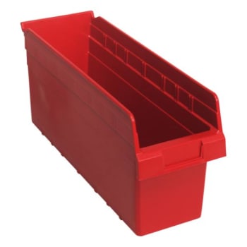 Image for Quantum Storage Systems Store-Max Bin, 16-1/2" X 5-1/2" X 8", Red, Case Of 20 from HD Supply