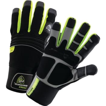 PIP® Waterproof Hi-Dex Winter Glove w/ Hi-Vis Forchettes-Size (Green/Yellow) (XL)