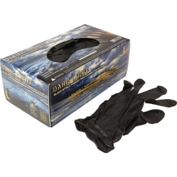 Image for Adenna Dark Light 9 Mil Black Nitrile Powder Free Exam Gloves, X-Large Box of 90 from HD Supply