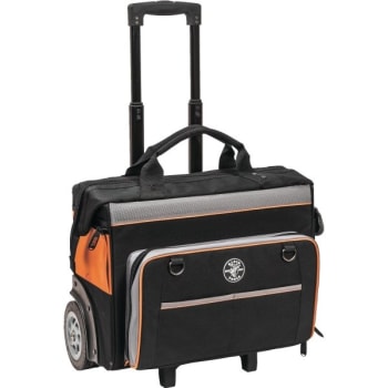 Klein Tools® Tradesman Pro™ Rolling Tool Bag, 24 Pockets, 6" Wheels