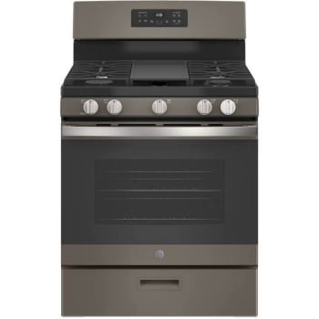 Image for GE® 30 In. 5 Cu. Ft. 4 Burner Gas Freestanding Range With Steam Clean In White from HD Supply
