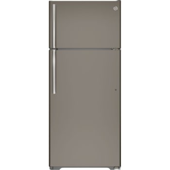 Image for GE® 17.5 Cubic Feet Top Freezer Refrigerator,  ENERGY STAR®, Slate, Optional Icemaker 554125 from HD Supply