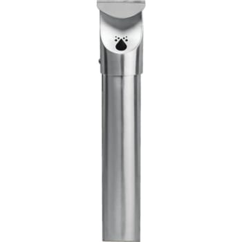 Image for Commercial Zone Products Leafview Wall-Mount Cigarette Receptacle (Stainless Steel) from HD Supply