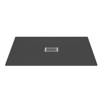 Image for Castico 60" L X 32" W X 1.125" H Composite Stone Shower Pan Graphite Sand from HD Supply