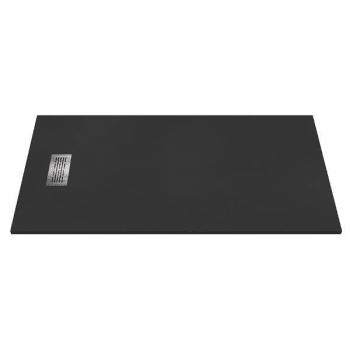 Image for Castico 72" L X 36" W X 1.125" H Composite Stone Shower Pan Drain Graphite Sand from HD Supply