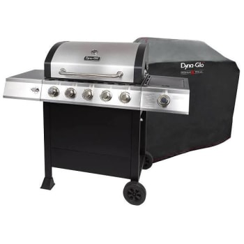 Image for Dyna-Glo 5-Burner Open Cart Propane Gas Grill With Side Burner And Premium Grill from HD Supply
