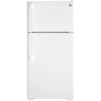 GE® 15.6 Cu. Ft. Top-Freezer White Refrigerator