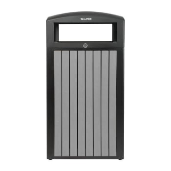Image for Alpine Industries 40 Gal Od Trash Receptacle Slatted Plastic Panels Grey from HD Supply