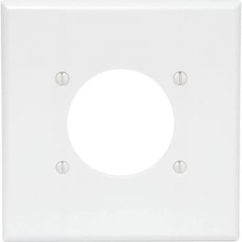 Image for Leviton 2-Gang Single Outlet Wall Plate (White) from HD Supply