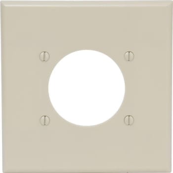 Image for Leviton 2-Gang Single Outlet Wall Plate (Ivory) from HD Supply