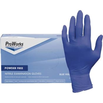 Image for Medium Grape 3 Mil. Nitrile Powder-Free Exam Gloves (200-Pack) from HD Supply