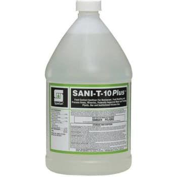 Image for Spartan 1 Gal. Sani-T-10 Plus Food Contact Sanitizer (4-Case) from HD Supply