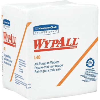 Image for Wypall L40 White Disposable Cleaning Drying Towels (56-Count Towels) (18-Case) from HD Supply