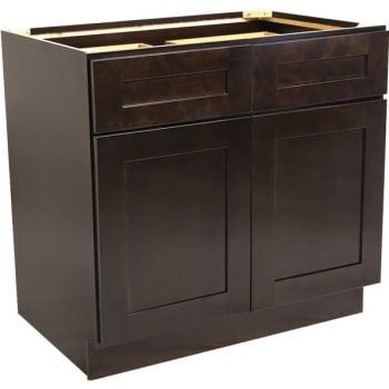 Design House® 36 x 34-1/2 x 24" Espresso Base Cabinet, Fully-Assembled