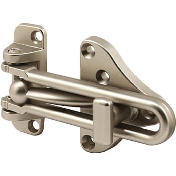 Image for Prime Line Swing Bar Door Lock W/ Auxiliary Lock (Satin Nickel) from HD Supply