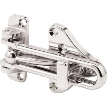 Image for Prime Line Swing Bar Door Lock w/ Auxiliary Lock (Chrome) from HD Supply