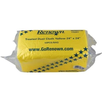 Image for Renown 24 In. X 24 In. Treated Yellow Dust Cloth (50-Pack) from HD Supply