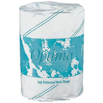 Image for Optima Embossed 100% Recycled 1-Ply Tissue (White) (96-Case) from HD Supply