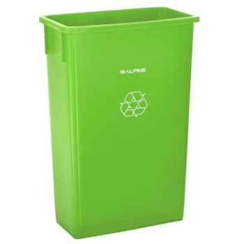 Image for Alpine Industries Slim 23 Gal Lime Green Waste Receptacle Can Package Of 3 from HD Supply