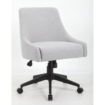Image for Boss Office Products Guest Room Desk Chair, Designer Styling, Durable Gray Linen from HD Supply