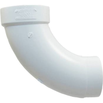 Image for Nibco 3 In. PVC DWV 90-Degree Spigot X Hub Long Turn Street Elbow from HD Supply