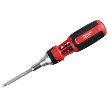 Image for Milwaukee 9-In-1 Square Drive Ratcheting Multi-Bit Screwdriver from HD Supply
