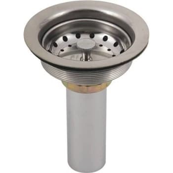 Image for Durapro Sink Strainer with Brass Tailpiece (Chrome-Plated) from HD Supply