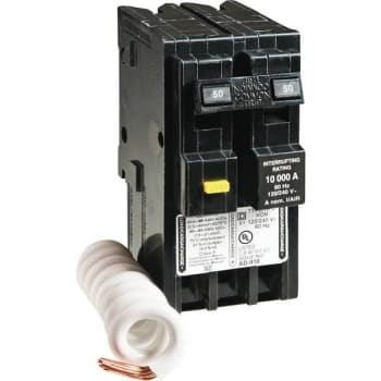 Image for Square D Homeline 50 Amp 2-Pole Gfci Circuit Breaker from HD Supply