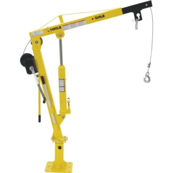 Vestil Winch Operated Truck Jib Crane 500 Pounds Capacity Extended
