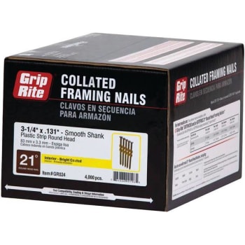 Image for Grip-Rite 3-1/4 In. Plastic Vinyl-Coated Steel Framing Nails (4000-Pack) from HD Supply