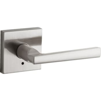 Image for Kwikset® Montreal® Door Lever, Square, Privacy/bed/bath, Grade 2, Metal, Satin Nickel from HD Supply