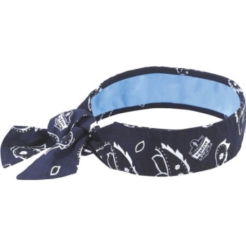 Image for Ergodyne® 6700ct Cooling Bandana With Cooling Towel, Navy Western, Pakage Of 6 from HD Supply