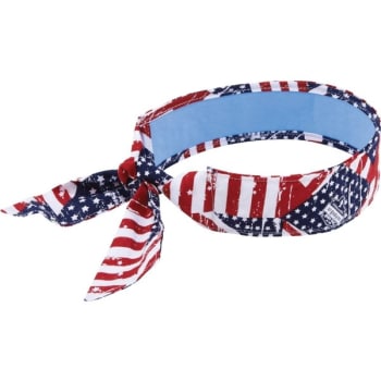 Image for Ergodyne® Evaporative Cooling Bandana W/ Cooling Towel Stars & Stripes Pack of 6 from HD Supply