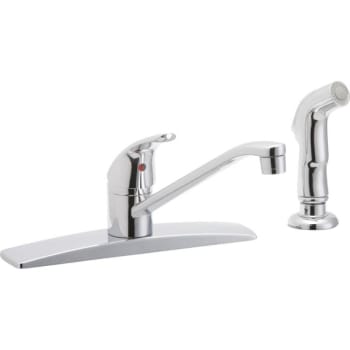 Elkay Everyday Kitchen Faucet With Side Spray, Chrome