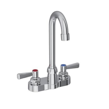 Image for Elkay® 4 In Gooseneck Scrub/hand Wash Bathroom Faucet W/ Lever Handles (Chrome) from HD Supply