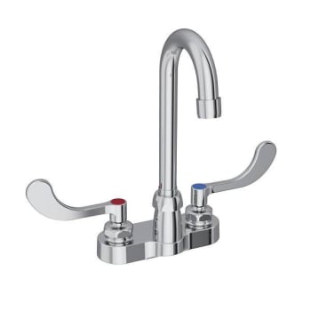Image for Elkay® 4 In Gooseneck Scrub/hand Wash Bathroom Faucet W/ Wristblade Handles (Chrome) from HD Supply