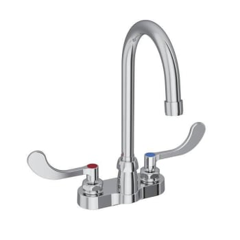 Image for Elkay® 5 In Gooseneck Scrub/hand Wash Bathroom Faucet W/ Wristblade Handles (Chrome) from HD Supply