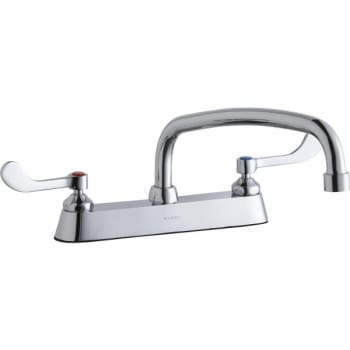 Image for Elkay® Universal Food Service Faucet, 2.2 GPM, 8" Center, Chrome, 2 Handles from HD Supply