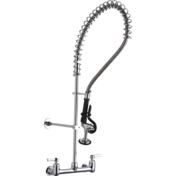 Elkay® Pre-Rinse Faucet, 1.6 GPM, 8" Center, Chrome, 2 Handles