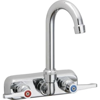 Image for Elkay® Scrub/Handwash Faucet, 2.2 GPM, 4.031" Center, Chrome, 2 Handles from HD Supply