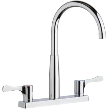 Image for Elkay® Gooseneck Faucet, 1.5 GPM, 8" Center, Chrome, 2 Handles from HD Supply