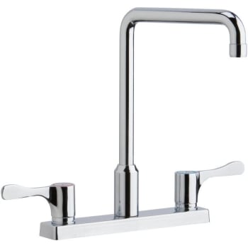 Image for Elkay® 8 in Exposed Center Deck Mount Kitchen Faucet (Chrome) from HD Supply