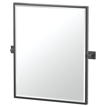 Image for Gatco Elevate Framed Small Rectangle Mirror (Black) from HD Supply