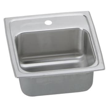 Image for Elkay® Single Bowl Stainless Steel Top Mount Bar Sink 15 x 15 x 7" 2 Hole from HD Supply