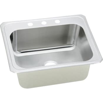 Image for Elkay® Single Bowl Stainless Steel Top Mount Laundry Sink 25 x 22 x 10" 4 Hole from HD Supply
