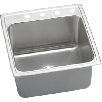 Image for Elkay® Single Bowl Stainless Steel Top Mount Sink 22 X 22 X 10" 3 Hole from HD Supply