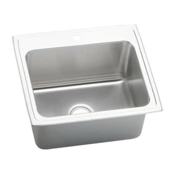 Image for Elkay® Single Bowl Stainless Steel Top Mount Sink 25 X 22 X 10-3/8" 1 Hole from HD Supply