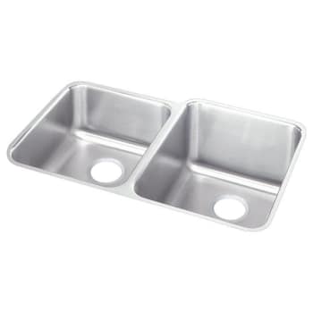 Image for Elkay® Double Bowl Stainless Steel Undermount Sink 31-1/4 X 20-1/2 X 9-7/8" from HD Supply