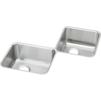 Elkay® Double Bowl Stainless Steel Corner Sink 32 x 32 x 7-7/8"
