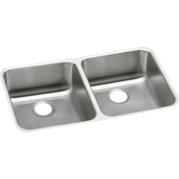 Elkay® Double Bowl Stainless Steel Undermount Sink ADA 30-3/4 x 18-1/2 x 4-3/8"